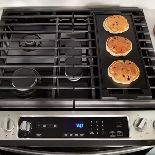Upgraded W10432544 Griddle Replacement for Whirlpool Stove Parts Cast Iron Griddle Plate, W10432539 Griddle for Kenmore Jennair Maytag KitchenAid Gas Range Cooktop Parts Burner Griddle Pan 1 Pack