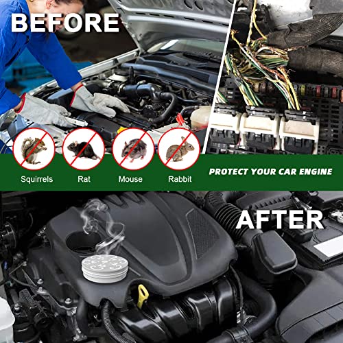 TSCTBA Rodent Repellent for car Engines, Under Hood Rodent Repellent, Mouse Repellent for House, Peppermint to Repel Mice, Mouse and Rats, Natural Rodent Repellent Indoor and Outdoor -2Packs