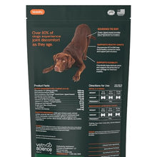 Load image into Gallery viewer, VetriScience Ultimate Strength Healthy Hip & Joint Chews, GlycoFlex Glucosamine, Chondroitin and Green-Lipped Mussel Joint Support Supplement for Dogs, Soothe Joint Discomfort, Duck, 120 Count