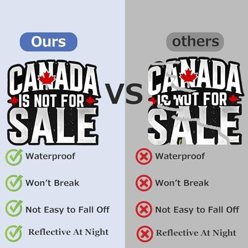 Canada is Not for Sale Gulf of America 51st State Maple Syrup MAGA Gang Pierre Poilievre Conservative Party True North Strong Free Bumper Sticker Decal for Waterbottle Laptop Hardhat (2, 2.7X3 in)