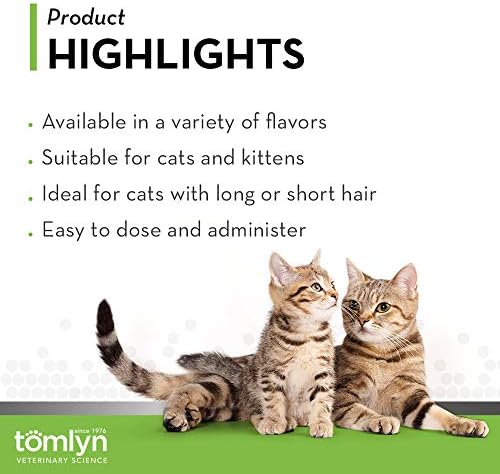 TOMLYN Laxatone Tuna-Flavored Hairball Remedy Gel for Cats and Kittens, 4.25oz - Pack of 2