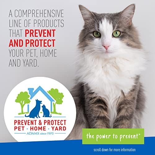 ADAMS Plus Carpet Powder, Kills Fleas and Ticks On Contact, Kills All Stages of the Flea Life Cycle, 30 Day Protection, Freshens and Deodorizes, Treats Up to 400 Sq Ft, 1LB