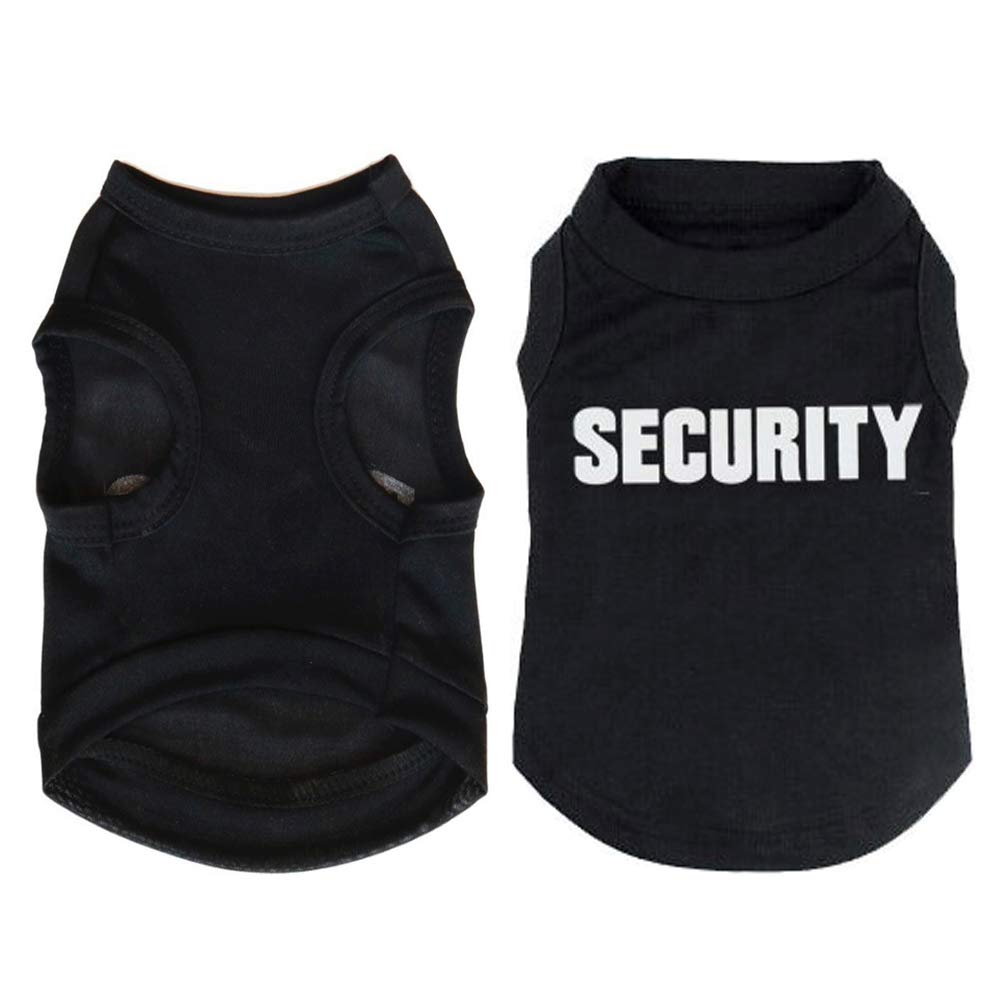6 Pack Dog Clothes for Small Dogs Boy and Girl, Soft and Breathable Puppy Kitten Dog Shirts with Letters for Pet Dogs Cats, Black Dog T-Shirts Apparel Sleeveless Vests for Chihuahua Yorkies