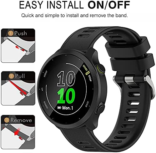 Band for Garmin Forerunner 55, Quick Release Band Replacement for Garmin Forerunner 158 (No Tracker, Replacement Bands Only)