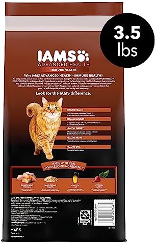 IAMS Advanced Health Immune Health Salmon and Chicken Recipe Adult Dry Cat Food, 3.5 lb. Bag
