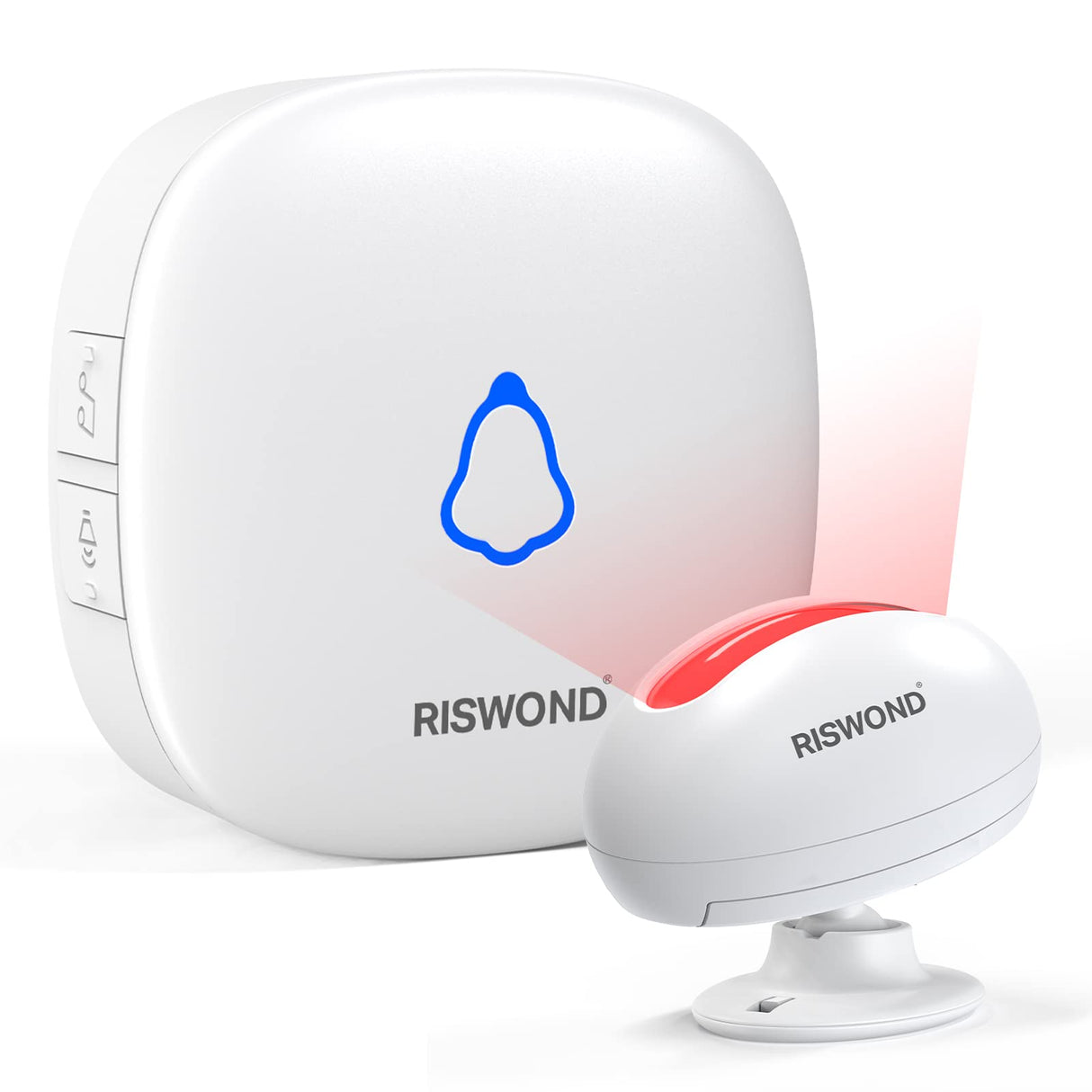 Wireless Motion Sensor Door Chime: Business Entry Doorbell Indoor Motion Detector Buzzer (500Ft Range, 32 Tunes, 5 Level Volume) Store Entrance Alert Bell Bed Alarm for Elderly Dementia Patients