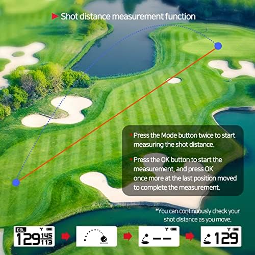GOLFBUDDY Voice 2S+ Talking GPS Rangefinder, Clip on Hat Golf Navigation, Slope Mode on/Off, 18 Hours Battery Life, Shot Distance Measurement, Preloaded with 40,000 Courses Worldwide (Black)