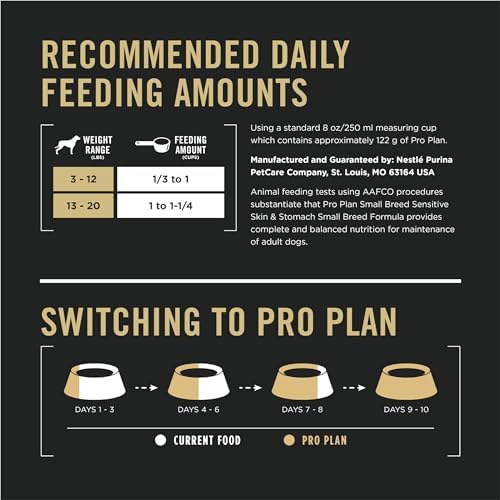 Purina Pro Plan Sensitive Skin and Sensitive Stomach Small Breed Dog Food, Salmon & Rice Formula - 4 lb. Bag