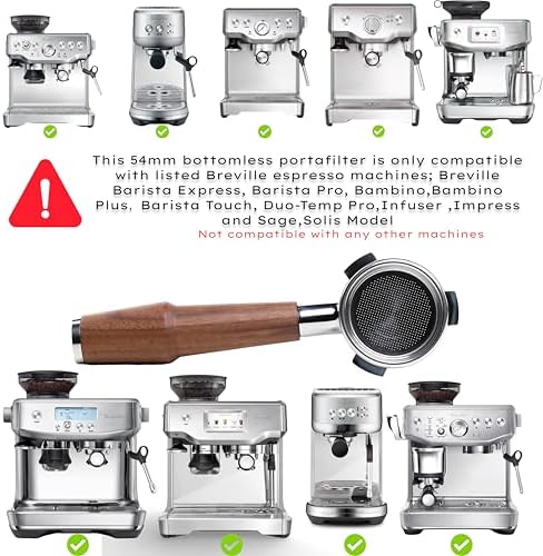 Breville Espresso Accessories Kit 54mm Includes Bottomless Portafilter, Distribution Tool, Calibrated Tamper, Tamping Station and WDT