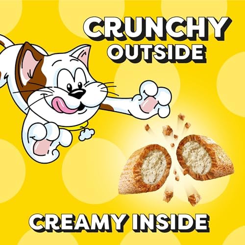 Temptations Jumbo Stuff Crunchy and Soft Cat Treats Tasty Chicken Flavor, 5.3 oz (Pack of 10)