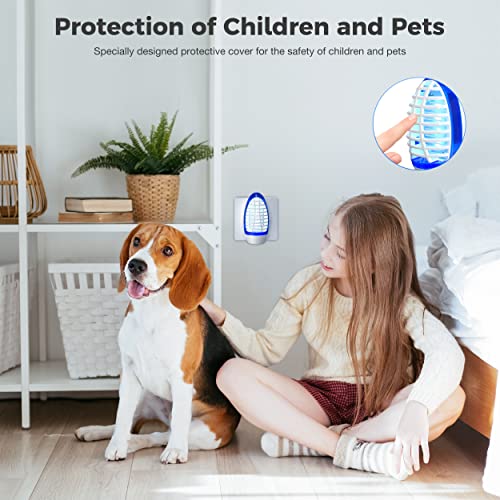 AMZNOONE Bug Zapper Indoor, Electronic Mosquito Zappers, Electric Fly Trap for Living Room, Kitchen, Bed Room, Baby Room, UV LED Light Flies Zappers(3 Packs)