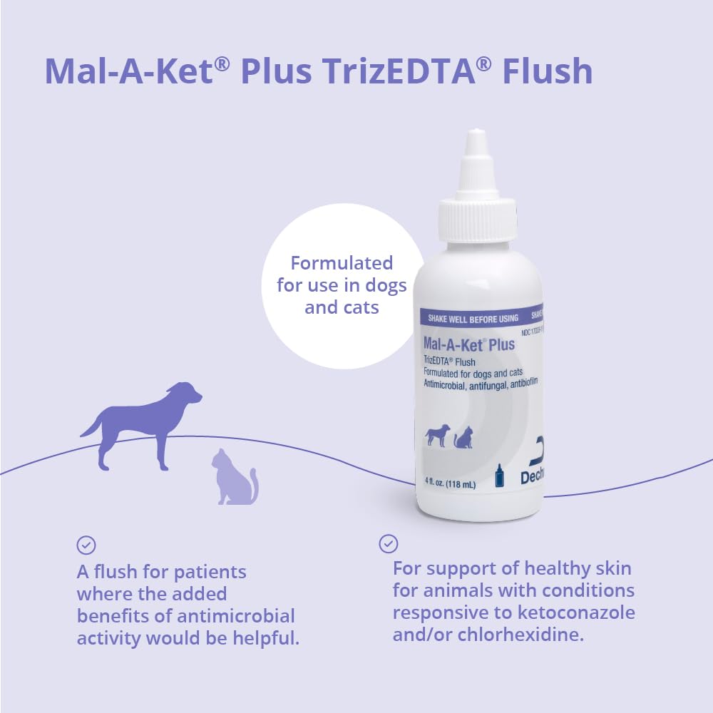 Mal-A-Ket Plus TrizEDTA Flush for Cats and Dogs, 4 oz