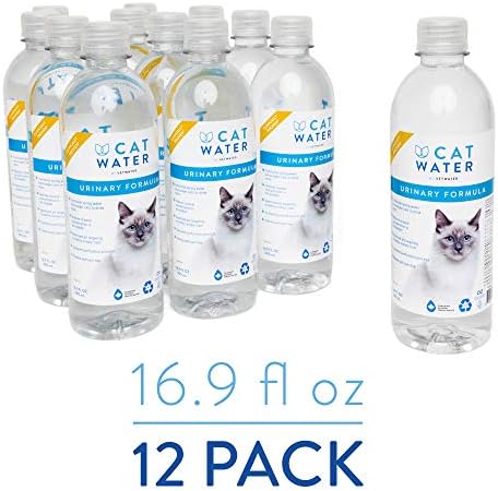 CATWATER by VETWATER | ph-Balanced and Mineral-Free Cat Water | Clinically Proven Urinary Formula | Helps Prevent Cat Urinary Issues, FLUTD| 16.9 oz, 12-Pack