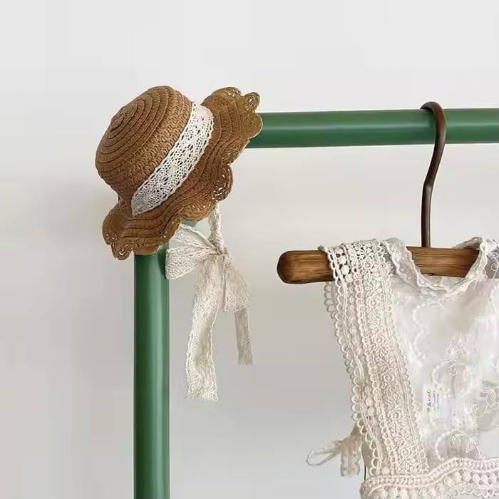 Pet Straw Sun Hat - Lace - Trimmed Summer Beach Hat with Bow, Adjustable Sun Protection Cap for Small Dogs & Cats (Size S, Beige)