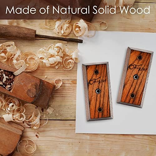 SNIGJAT Guitar Wall Hanger, 2 Pack Guitar Wall Mount, Guitar Hanger Wall Holder Stand for Acoustic Guitar, Hardwood Guitar Wall Hangers for Bass, Banjo, Mandolin, Musical Instruments Accessories