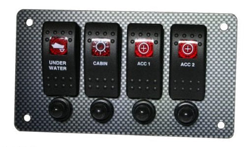 Carbon Fiber ABS Sheet for Boat Instrument Panels 24" x 48" x 3/16"