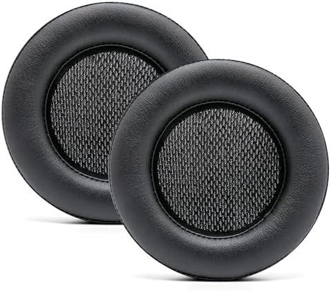 WC Upgraded Replacement Earpads for Corsair Virtuoso Gaming Headset Made by Wicked Cushions | Improved Durability, Thickness, Softer Leather, and Sound Isolation | Black