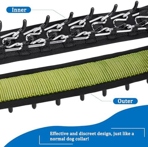 Mayerzon No Pull Dog Collar, Patented Martingale Collar for Small Medium Large Dogs with Buckle and Heavy Duty Nylon for Walking Training Hunting, Safe and Easy to Use(XL, Green)