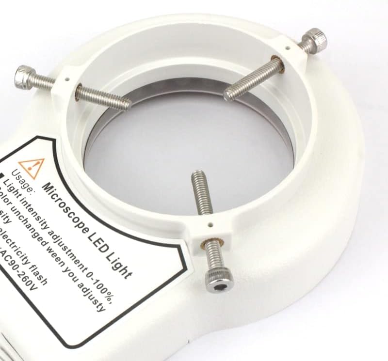 Microscope Accessories Kit Microscope LED Ring Light Illuminator Lamp for Miniscope Ring Light 5W AC 110V-220V, 0-100% Adjustable Lamp Microscope Slides