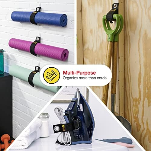 Heavy-Duty Wrap-It Storage Straps (Assorted 6 Pack) - Extension Cord Organizer, Cable Straps for RV Accessories, Workshop and Garage Organizers and Storage