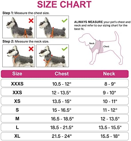 Joytale Small Dog Harness, Breathable Mesh Step-in Vest, Reflective Soft Padded Harnesses for Small and Medium Dogs, Hot Pink, M