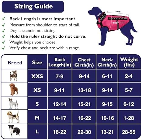 CoyoteVest SpikeVest Dog Harness Vest for Small Dogs, Reflective Dog Vest with Spikes to Shield Your pet from Coyotes, Raptor and Animal Attacks, Anti Hawk Vest, Made in USA (L-Pink)