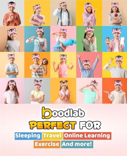 Kids Headphones, Headband Headphones for Children Baby & Toddlers, Bluetooth Toddler Headphones Wireless and Wired Playback 3.5 MM Jack for School, Stretchy & Comfy Travel Accessories