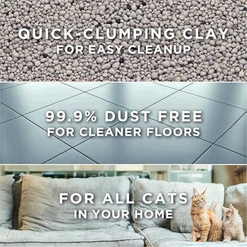Purina Tidy Cats Clumping Cat Litter Odor Control, Free and Clean Unscented Multi Cat Litter - 16 lb. Bag