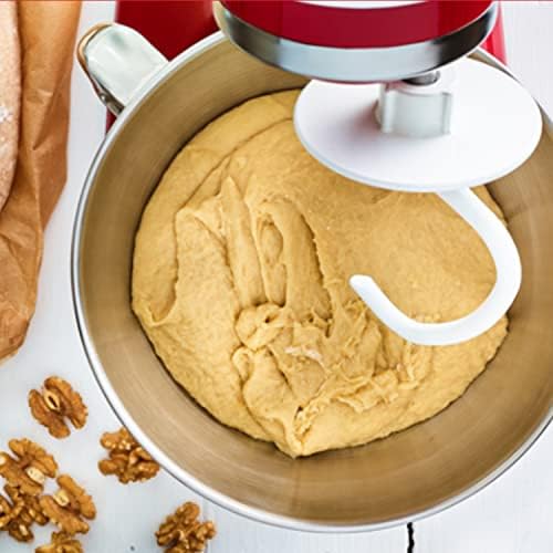 Dough Hook K5ADH Replacement for KitchenAid 6 Quart Bowl-Lift Stand Mixer, Dough Hook Replacement for KitchenAid 6QT Bowl-Lift Professional 600 Series Mixers, White