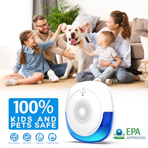 2024 Ultrasonic Pest Repeller 6 Packs, Indoor Mosquito Repellent, for Rodent, Roach, Mouse, Bugs, Mice, Spider, Electronic Plug in Pest Control for House, Garage, Warehouse,Hotel