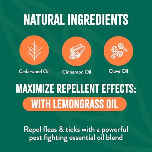 TropiClean Max Strength Flea and Tick Treatment Spray for Yard, Safe Prevention Around Kids & Pets, Powerful & Natural Defense, Made in USA, 32oz