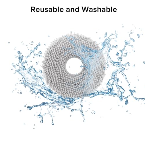 roborock 4 Pack Microfiber Mop Cloths for Q Revo, Qrevo MaxV, Qrevo S, Qrevo Pro, Qrevo Slim Robot Vacuum Cleaner, Mop Pad Replacement Accessories