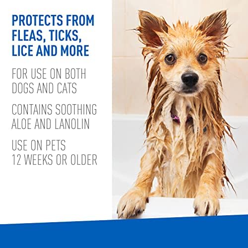 Adams Plus Pyrethrin Dip For Dogs and Cats ; Kills and Repels Fleas, Ticks, Lice, Gnats, Mosquitoes and Flies ; 4 Fl Oz