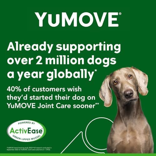 Lintbells YuMOVE Joint Supplement Dog Chews - Contains Glucosamine, Green Lipped Mussel - Natural Relief from Hip Ache, Stiff Joints - 1 Month’s Supply (Large & X-Large)