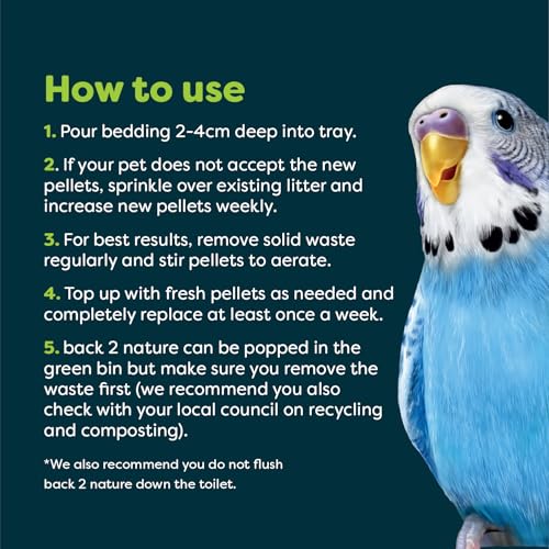 Back 2 Nature® Small Animal Bedding & Litter – Upcycled from 99% Recycled Paper | Highly Absorbent & Long Lasting Odor Control | Natural and Nontoxic | Low Dust | Easy-to-Maintain | 15L Bag