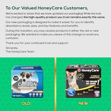 Load image into Gallery viewer, HONEY CARE All-Absorb Puppy Training Pads | Doggie Potty Pads Absorb Eliminating Urine Odor, Ultra Charcoal Dog Pee Pad (Carbon, L 22x23 inch, 100ct)