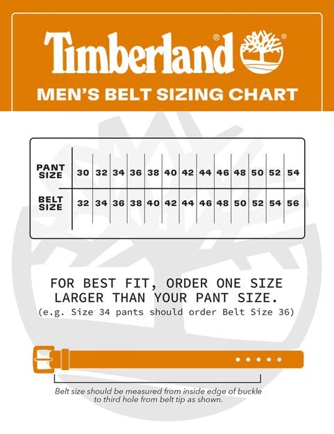 Timberland Men's 35mm Classic Buckle Jean Leather Belts, Navy, 32-34
