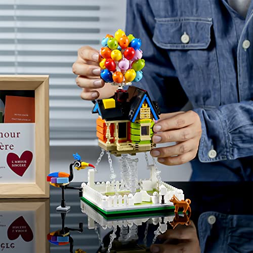 ENJBRICK Up Balloon House Building Kit for Kids Age 8-14 Yrs,Creative Building Block Set 635pcs,Girl Toys for Christmas and Birthday Gifts,Tensegrity Sculptures Building