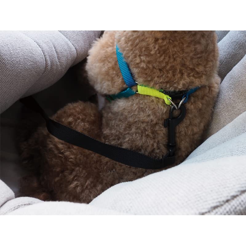 K10 Car-Go Tote - Dual Purpose Pet Tote and Dog Car Seat - Carry Your Dog or cat Safely with Harness Attachment - Attach The Bag to a seat to use as a Pet Carrier (Oatmeal Beige)