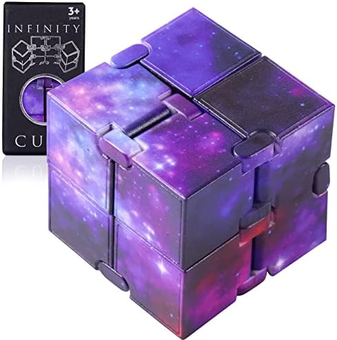 Infinity Cube Sensory Fidget Toy, Sensory Tool EDC Fidgeting Game for Kids and Adults, Cool Mini Gadget Best for Stress and Anxiety Relief, Unique Idea That is Light on The Fingers and Hands