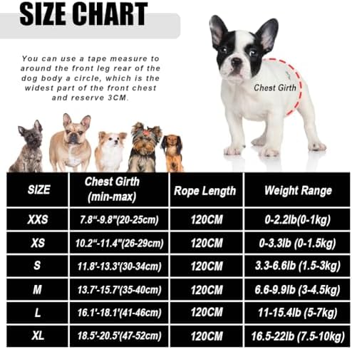 FEimaX Dog Harness and Leash Set for Walking, Soft Mesh Adjustable Easy Control Lightweight Cat Vest Harnesses with Reflective Strips, Escape Proof Small Dogs Cats Vests (Cowblack, Large)