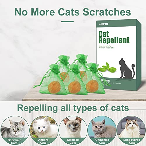 10 Pack Natural Cat Repellent Outdoor Indoor, Peppermint Oil Cat Deterrent Outdoor Repels Cat Dog Deer Rabbit from Garden Yard Lawn Home Keep Your Yard Lawn Porch Furniture Curtain from Cat Damages