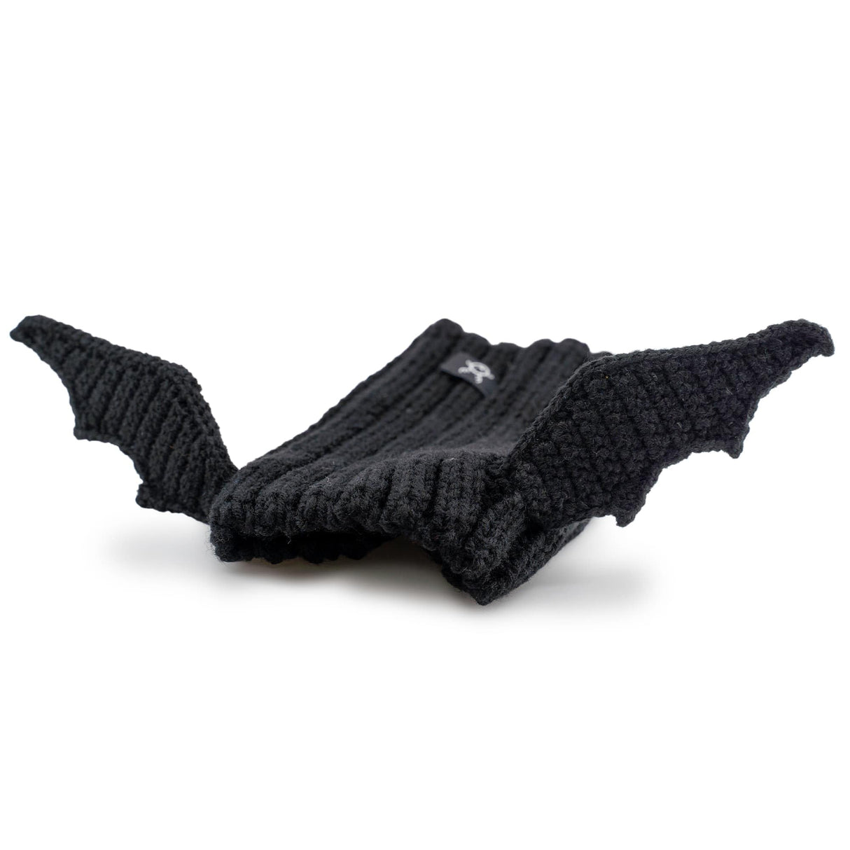 Zoo Snoods Bat Wing Dog Costume - Warm Crochet Snood Wrap for Pets, Neck Ear Cover Protection, Halloween Winter (Small)