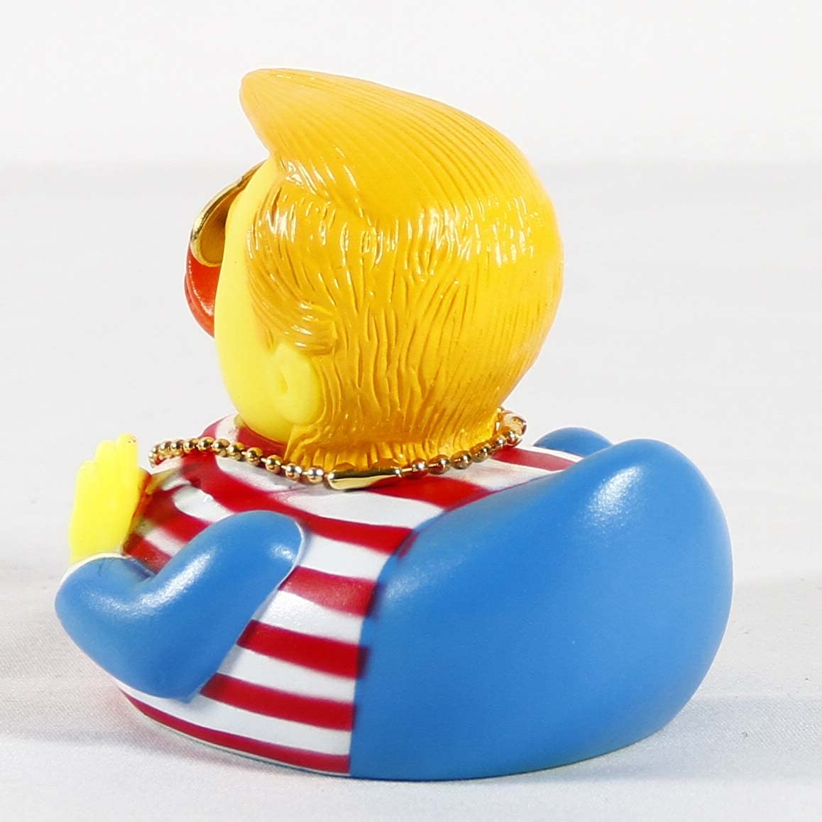 Rubber Ducks Car Duck Dashboard Decoration Squeak Trump Ducks Toys Car Ornaments Car Décor Accessories with Sunglasses and Gold Necklace(Style B)