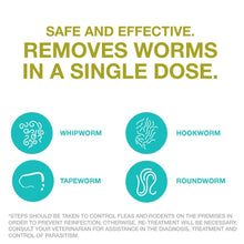 Load image into Gallery viewer, Elanco Chewable Quad Dewormer for Small Dogs, 2-25 lbs, 4 Chewable Tablets, White