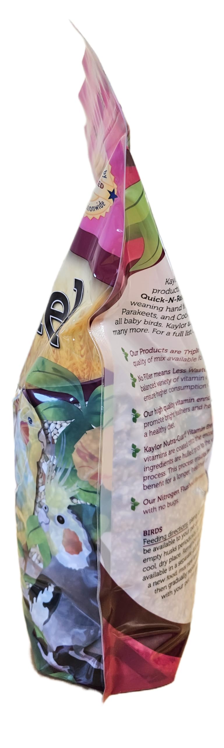 Sweet Harvest Cockatiel Bird Food (No Sunflower Seeds), 4 lbs Bag - Seed Mix for Cockatiels