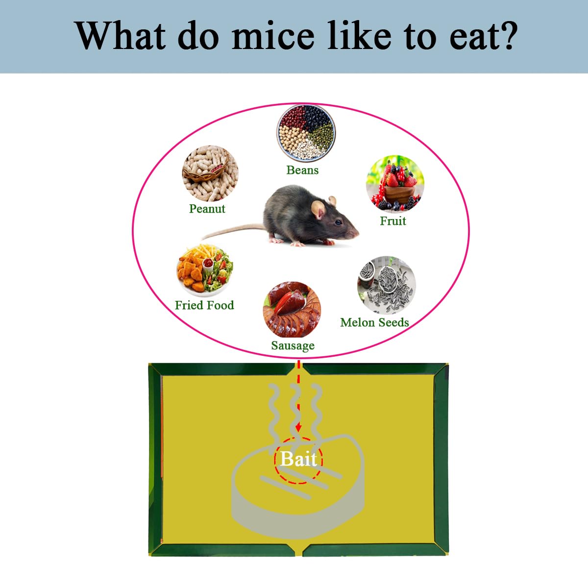 Mouse Glue Traps 10 Piece Large Size Mouse Traps Sticky Pad with Enhanced Stickiness Mouse Rat Sticky Traps Board for Rodent Cockroach and Other Insects House Indoor Outdoor Pest Control Traps