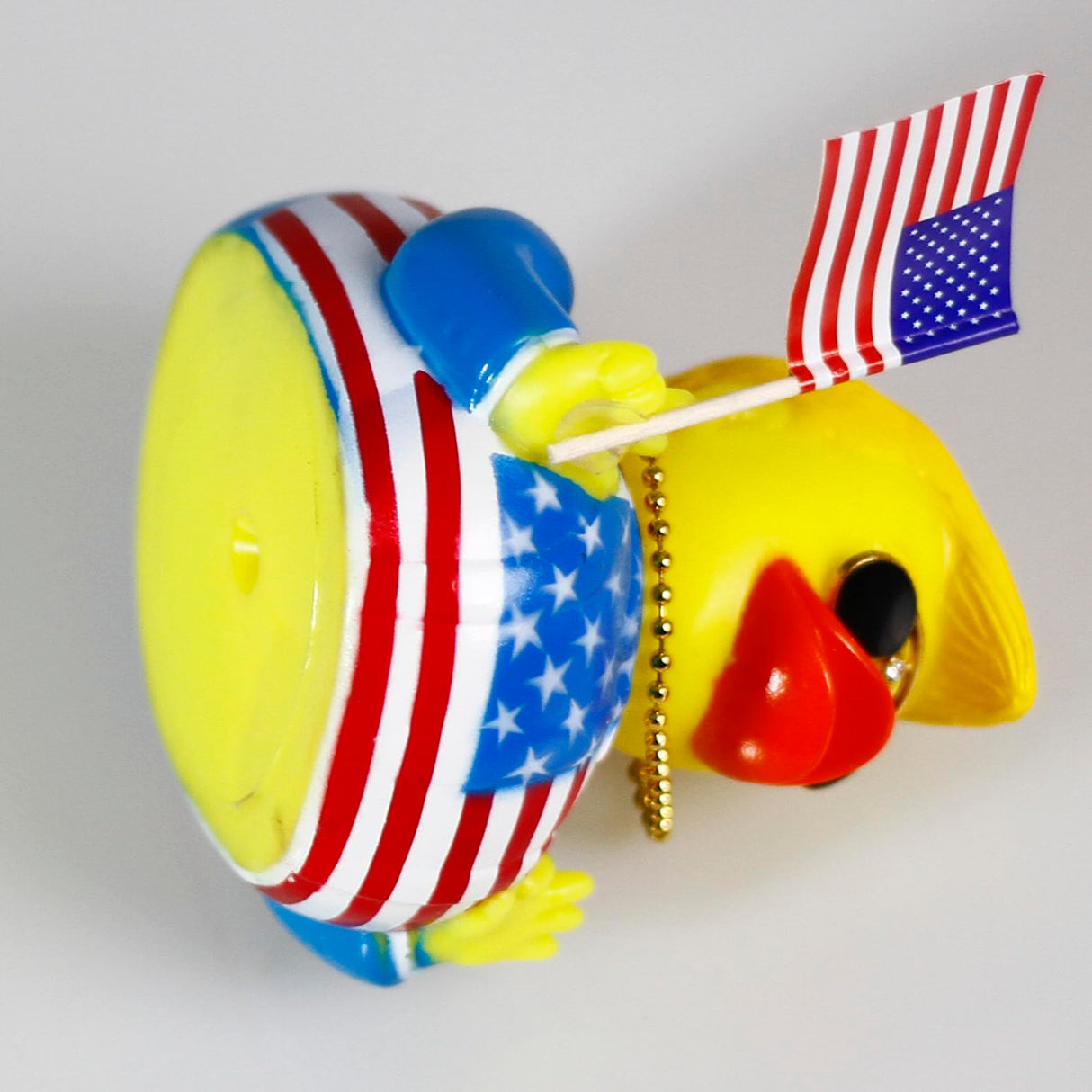 TAOHUAJIANG Rubber Ducks Trump Car Duck Dashboard Decoration Squeak Ducks Toys Car Ornaments Car Décor Accessories with Sunglasses,Gold-Plated Necklace and Flagship (Style G)