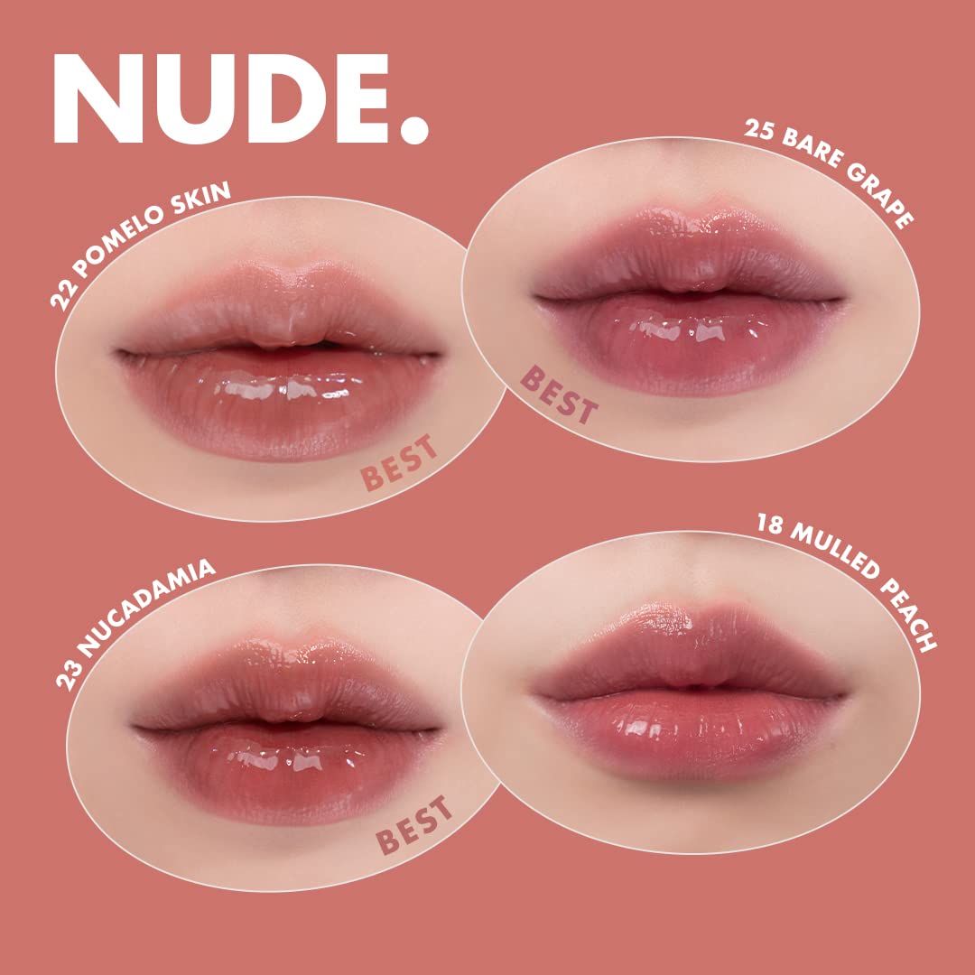 Juicy Lasting Tint 25 BARE GRAPE, Vivid color, Glossy Finish, Long-lasting, MLBB, moisturizing, Highly-Pigmented, Clear & Natural Makeup, Lip Tint for Daily Use, K-beauty, 5.5g / 0.2 oz