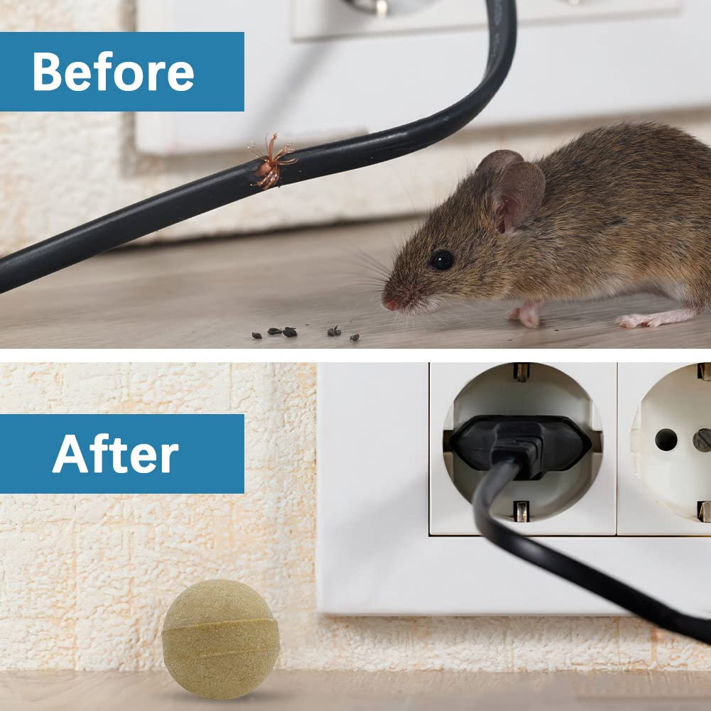 SUAVEC Rodent Repellent, Mice Repellents, Mouse Repellent, Rat Repellent for House, Peppermint Oil to Repel Mice and Rats, RV Rodent Repellant, Keep Mice Away for Indoor, Rat Deterrent-8 Packs